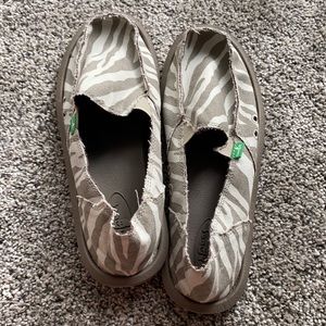 Sanuk slip on shoes